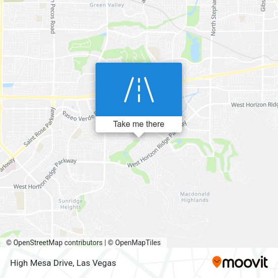 Mapa de High Mesa Drive