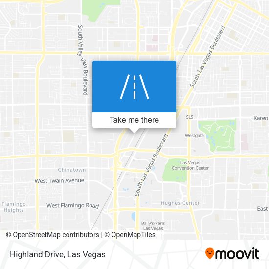 Mapa de Highland Drive