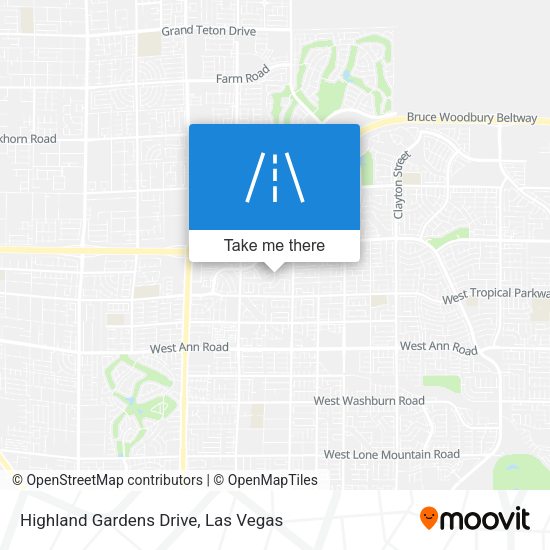 Highland Gardens Drive map