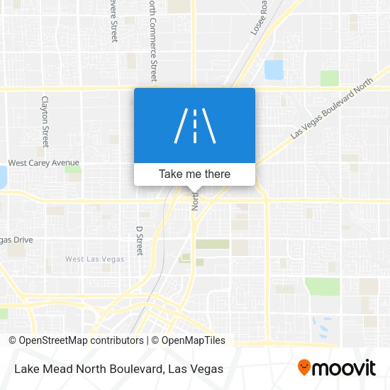 Lake Mead North Boulevard map