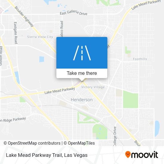 Mapa de Lake Mead Parkway Trail