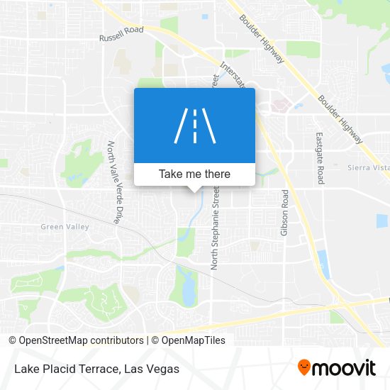 Lake Placid Terrace map