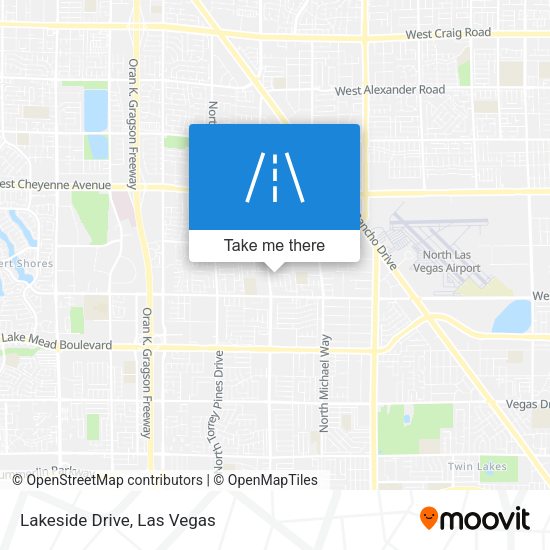 Mapa de Lakeside Drive