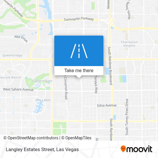 Mapa de Langley Estates Street