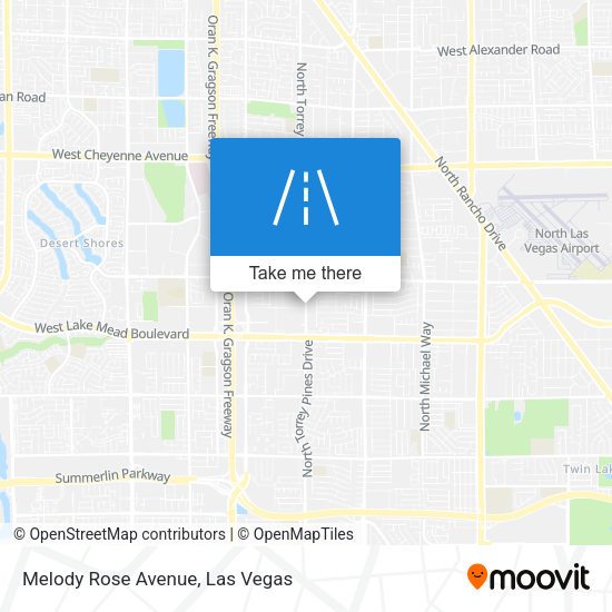 Melody Rose Avenue map