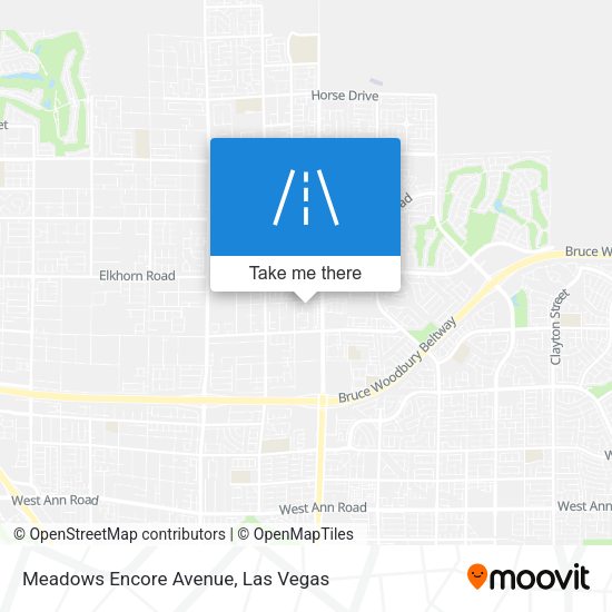 Meadows Encore Avenue map