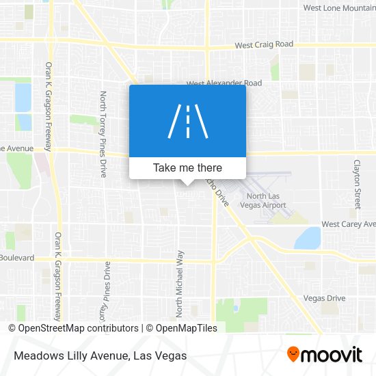 Mapa de Meadows Lilly Avenue