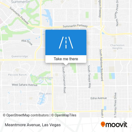 Mapa de Meantmore Avenue