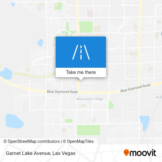 Garnet Lake Avenue map