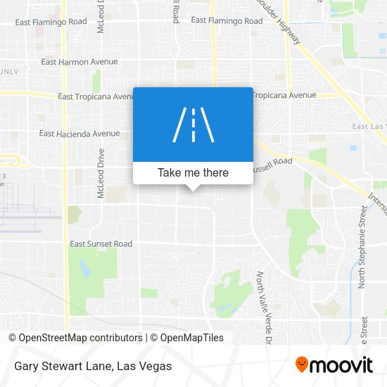 Gary Stewart Lane map