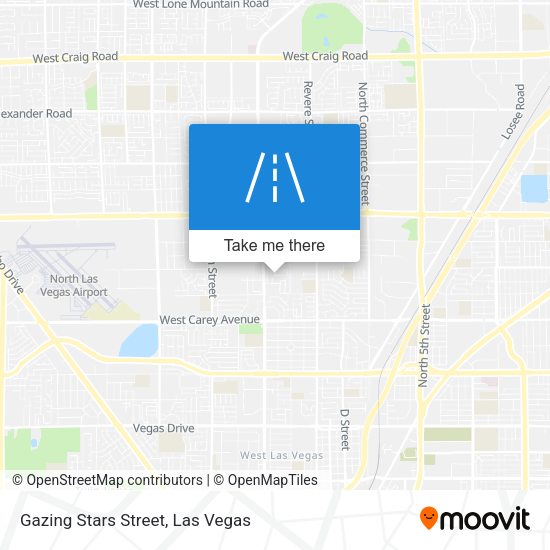 Gazing Stars Street map