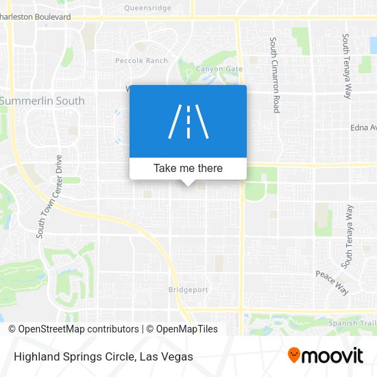 Highland Springs Circle map