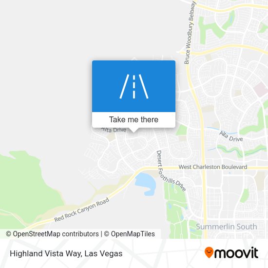 Highland Vista Way map