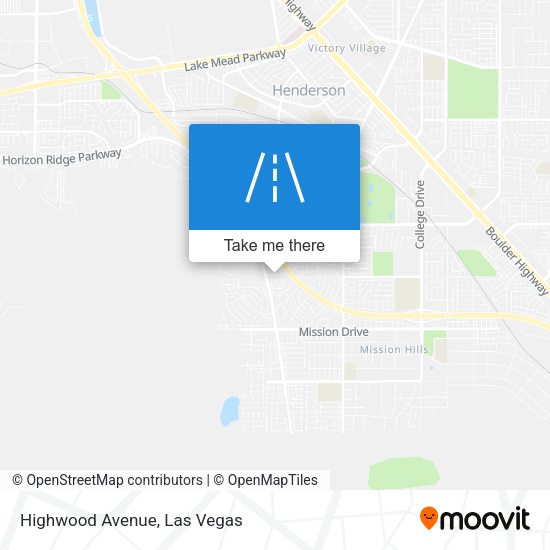 Highwood Avenue map