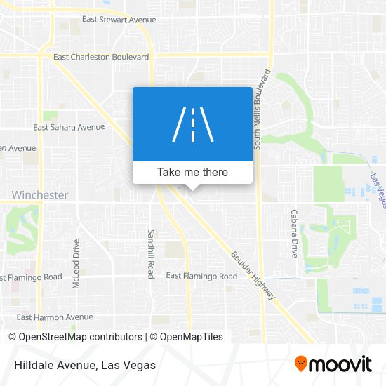 Hilldale Avenue map
