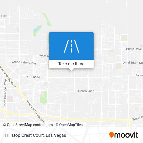 Mapa de Hillstop Crest Court