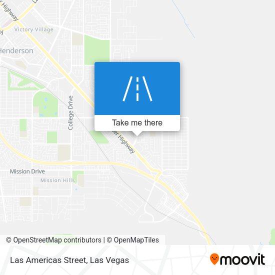 Mapa de Las Americas Street
