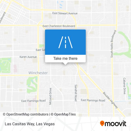 Las Casitas Way map