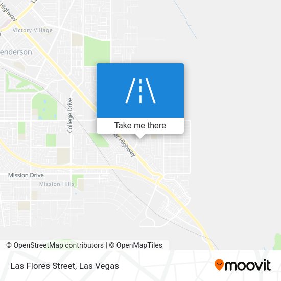 Las Flores Street map