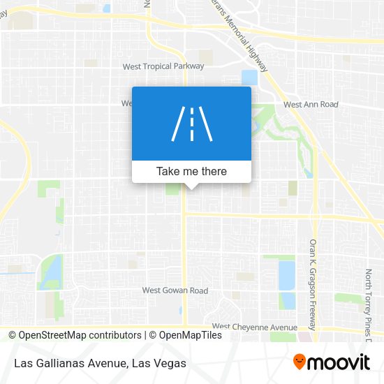 Las Gallianas Avenue map
