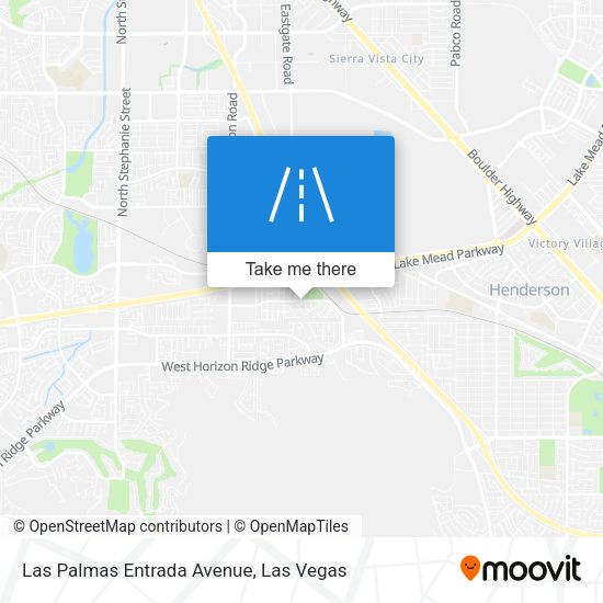 Mapa de Las Palmas Entrada Avenue