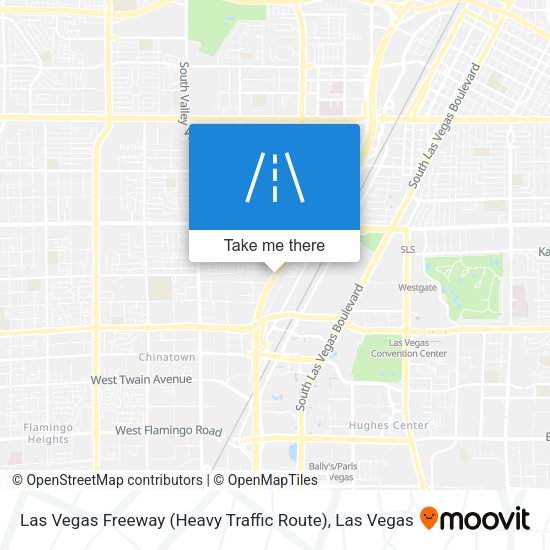 Las Vegas Freeway (Heavy Traffic Route) map