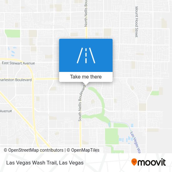 Las Vegas Wash Trail map