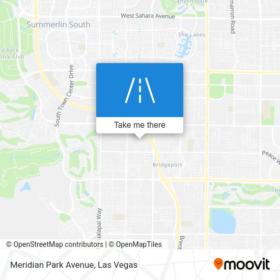 Meridian Park Avenue map