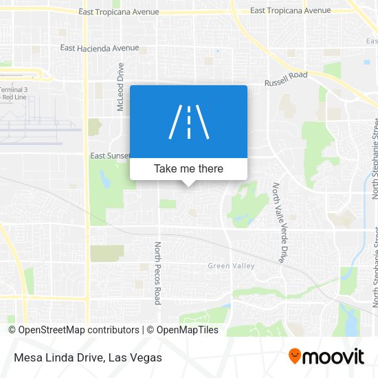 Mapa de Mesa Linda Drive