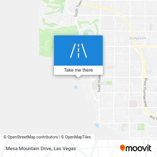 Mesa Mountain Drive map
