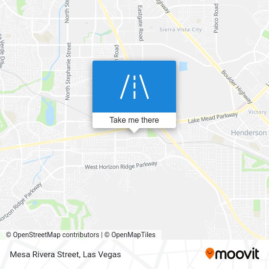 Mesa Rivera Street map