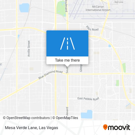Mapa de Mesa Verde Lane