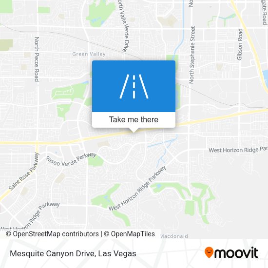 Mesquite Canyon Drive map