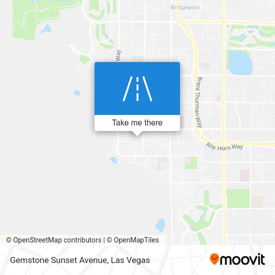 Gemstone Sunset Avenue map