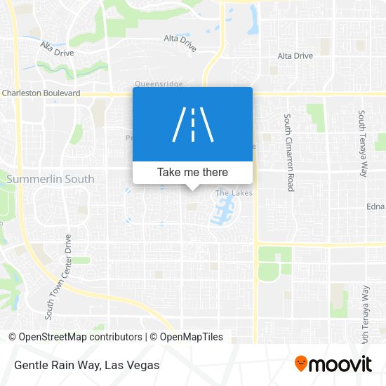 Gentle Rain Way map