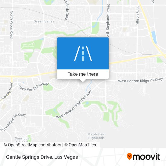 Gentle Springs Drive map