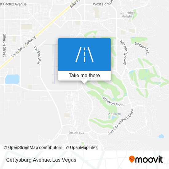 Mapa de Gettysburg Avenue