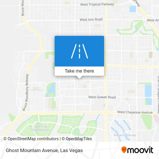 Ghost Mountain Avenue map