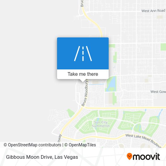 Gibbous Moon Drive map