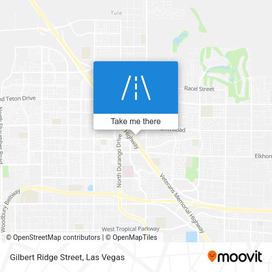 Mapa de Gilbert Ridge Street