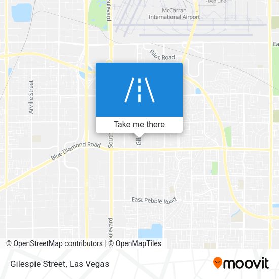 Mapa de Gilespie Street