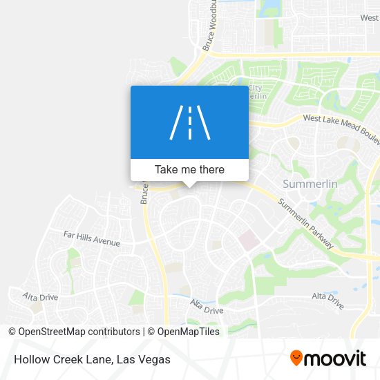Mapa de Hollow Creek Lane