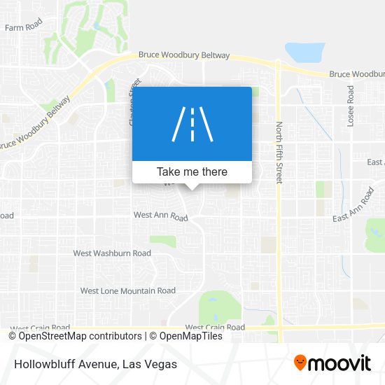 Hollowbluff Avenue map