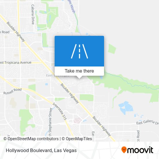 Hollywood Boulevard map