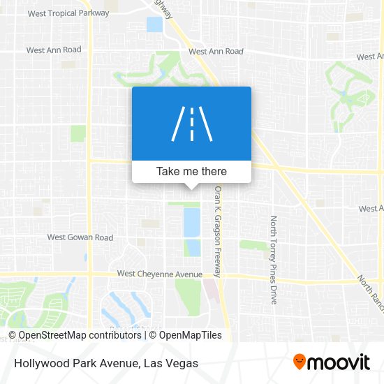 Hollywood Park Avenue map