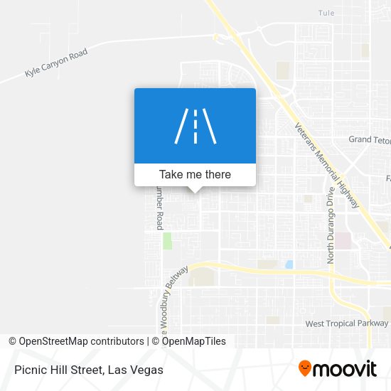Picnic Hill Street map