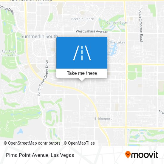 Pima Point Avenue map