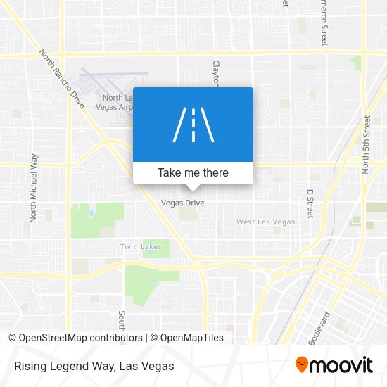 Rising Legend Way map