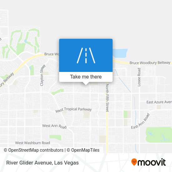 River Glider Avenue map