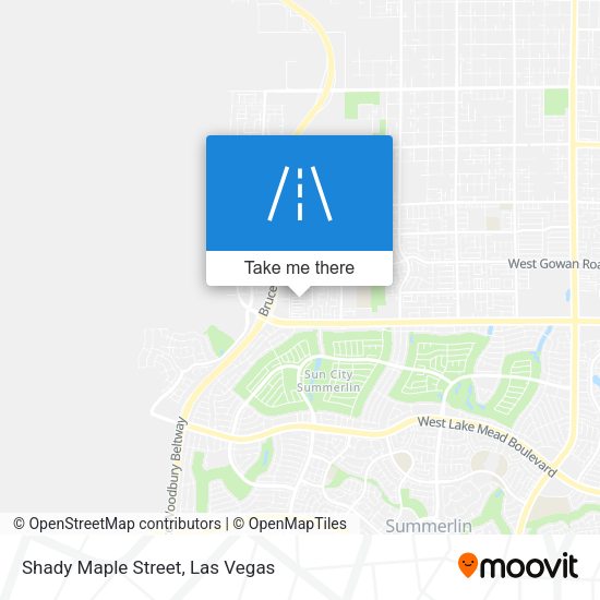 Shady Maple Street map